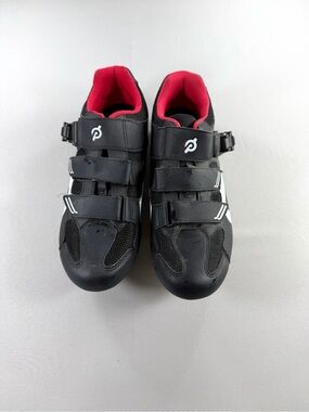 Peloton Cycling Shoes Size 44 Black Red Clip-In Bike Shoes